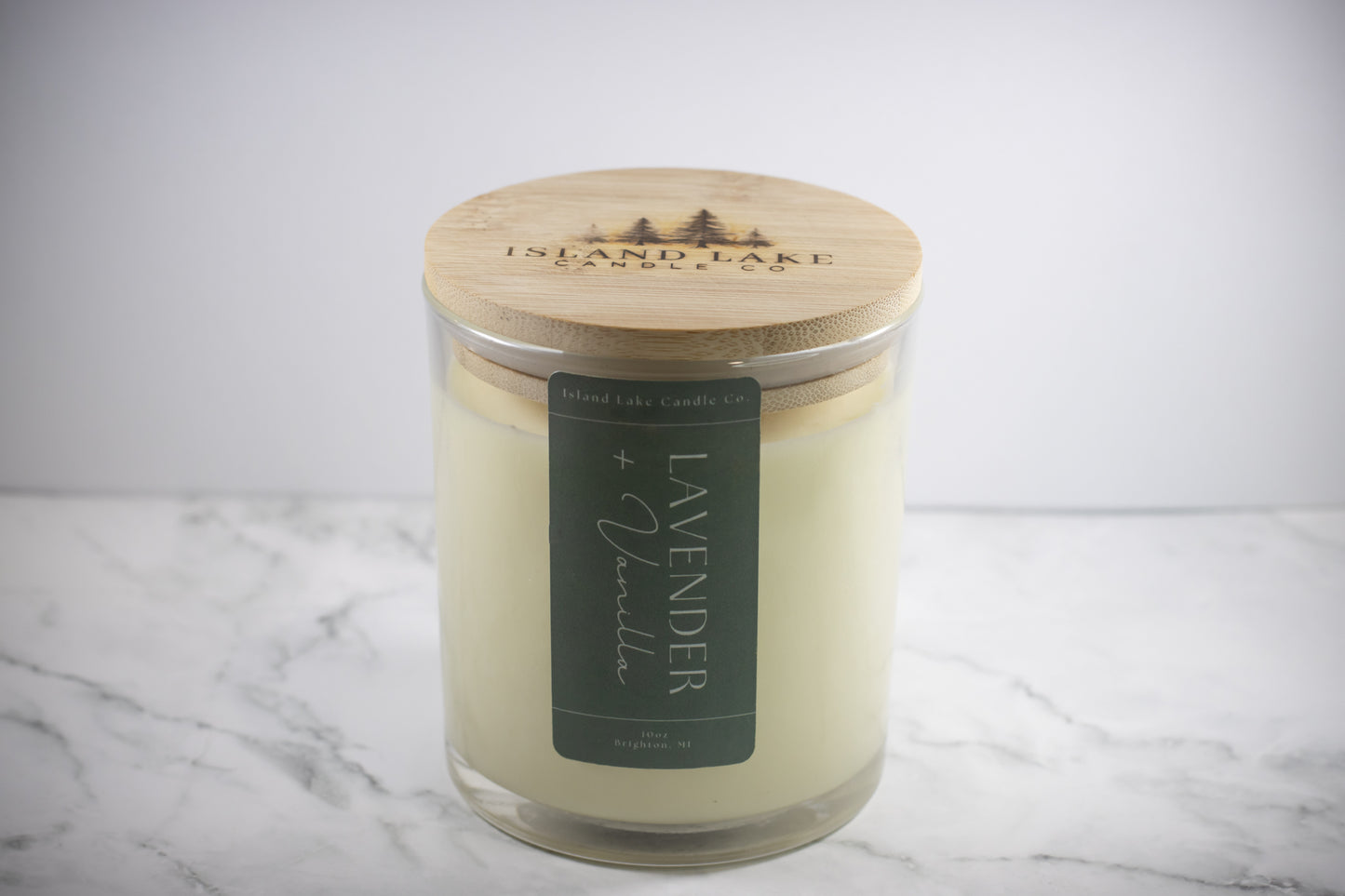 Wood lid - Lavender Vanilla