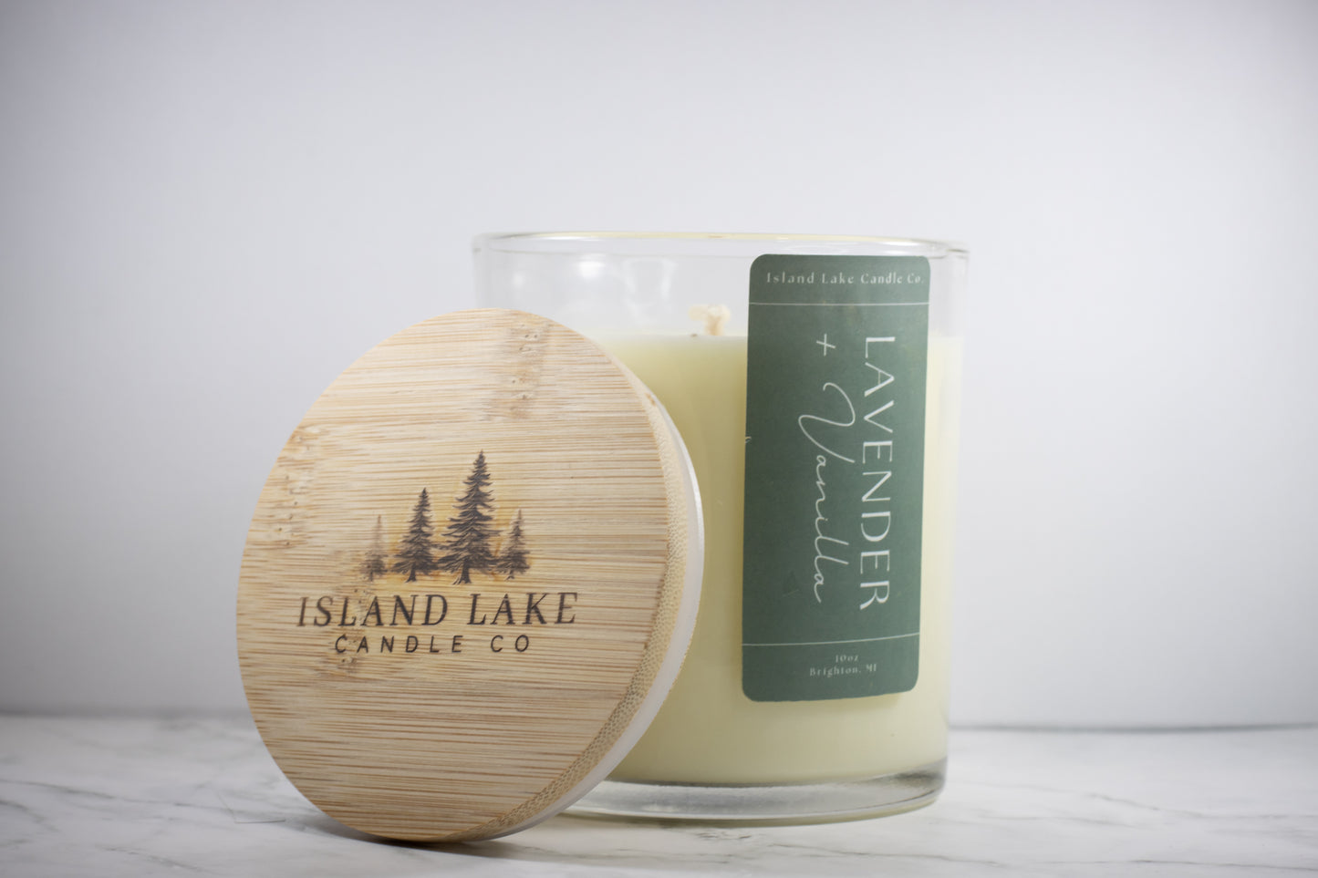 Wood lid - Lavender Vanilla