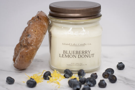 Blueberry Lemon Donut - Mason Jar Style