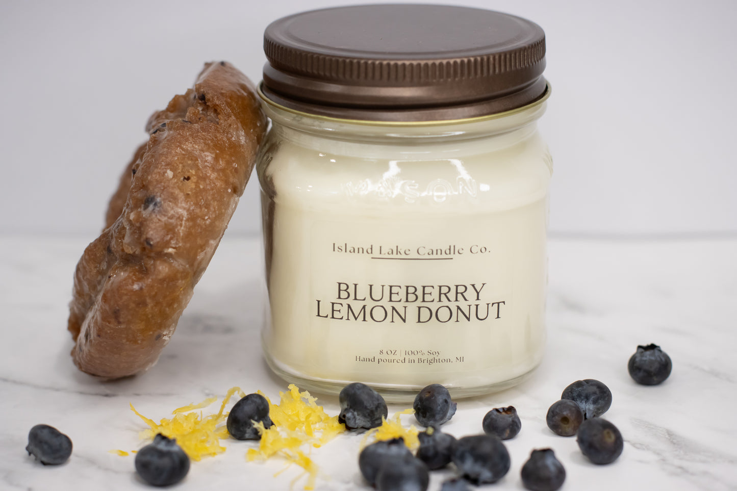 Blueberry Lemon Donut - Mason Jar Style