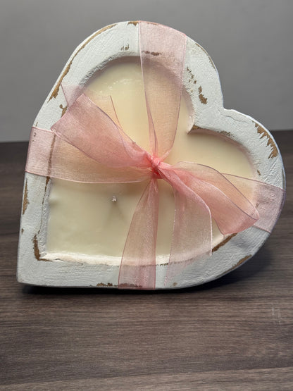 Heart Dough Bowl Candle