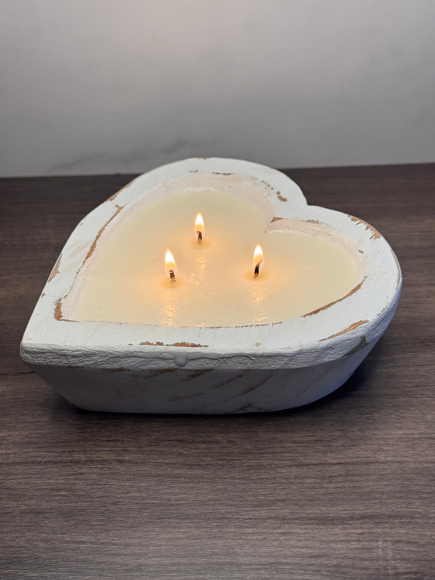 Heart Dough Bowl Candle