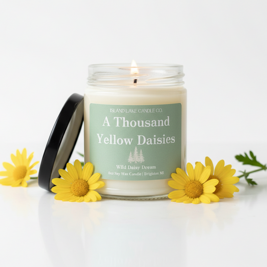 A Thousand Yellow Daisies - Bright Clean Background